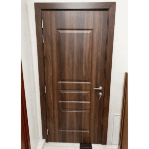 Modern dark finish WPC door