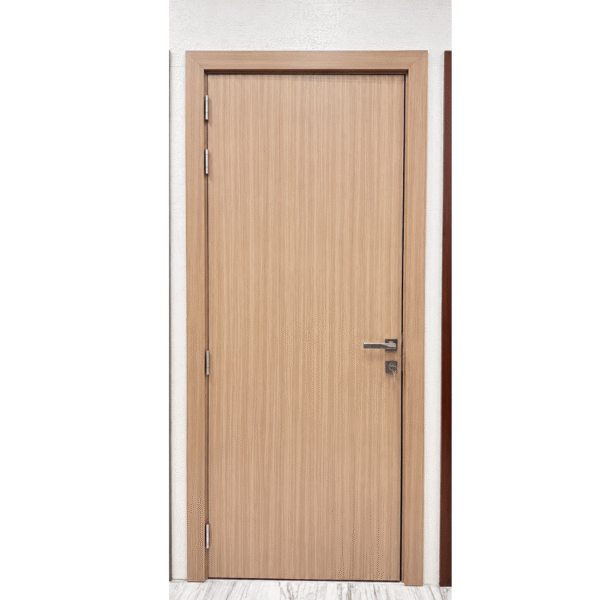 Modern light color WPC door (1)