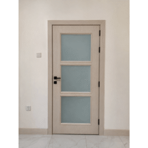 _Modern light color WPC door