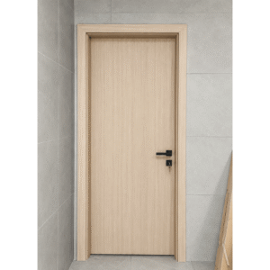 Modern light color WPC door
