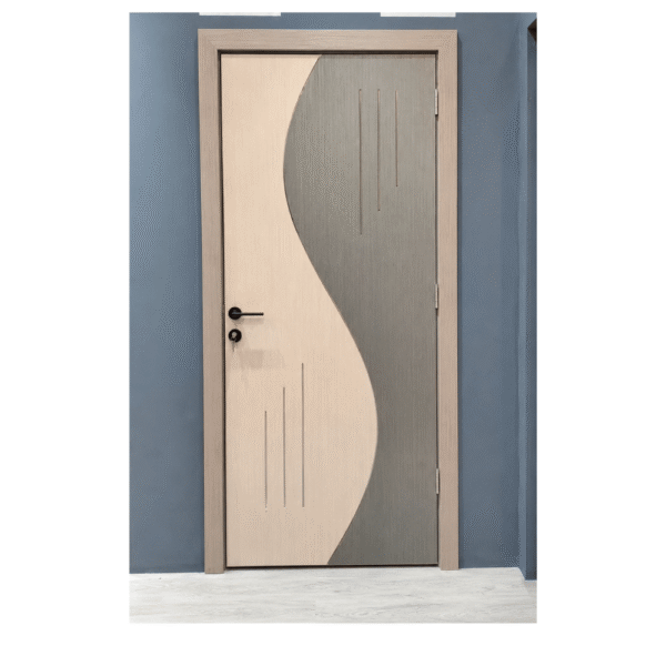Modern light color WPC door – Modern light color WPC door –