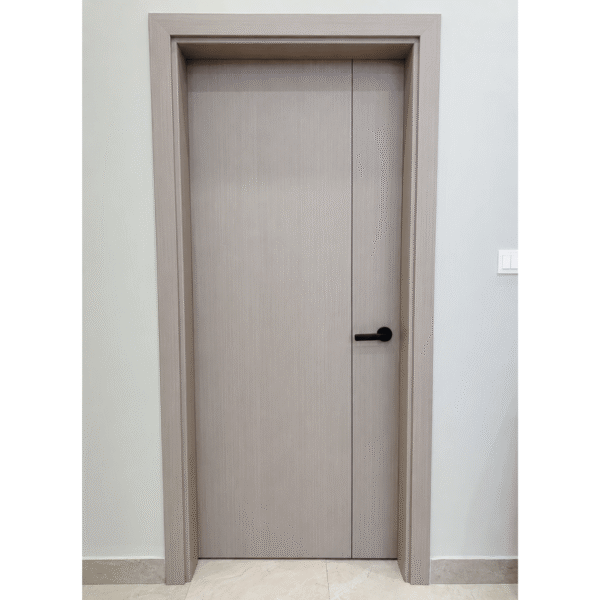 Modern light finish WPC door