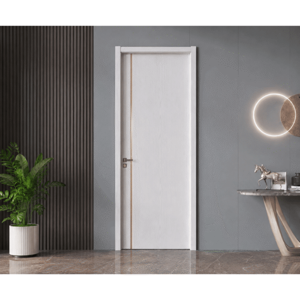 Modern white WPC Door