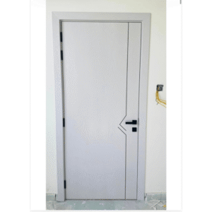 Modern white WPC door Modern white WPC door
