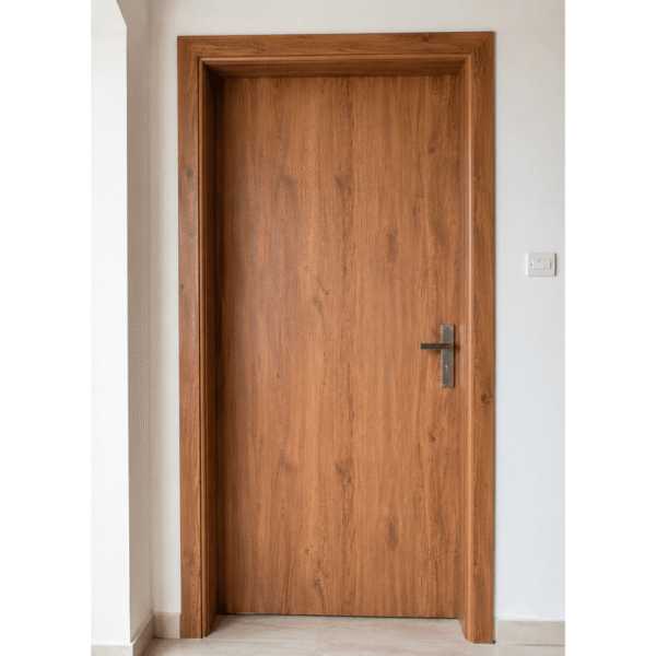 Modern wood color WPC door