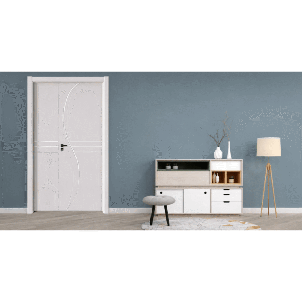modern waterproof white WPC Door