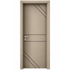 Modern light color WPC Door (1)