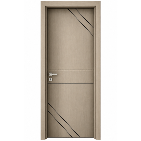 Modern light color WPC Door (1)