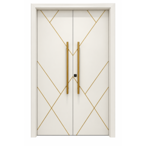 Modern white WPC Door – standard size | waterproof, stylish & durable
