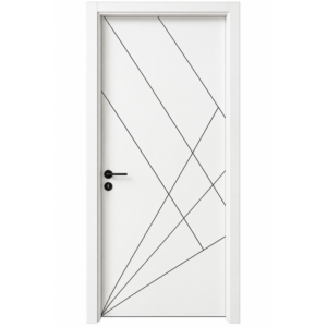 Modern white WPC Door